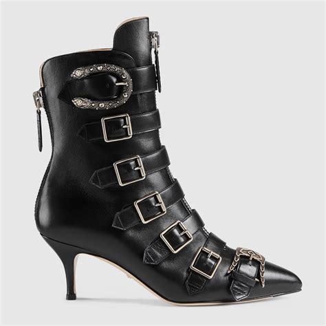 gucci leather boots with buckle|gucci women's boots.